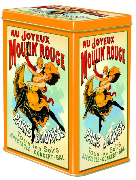 BOITE METAL DECORATIVE 12X8X15cm MOULIN ROUGE PARIS