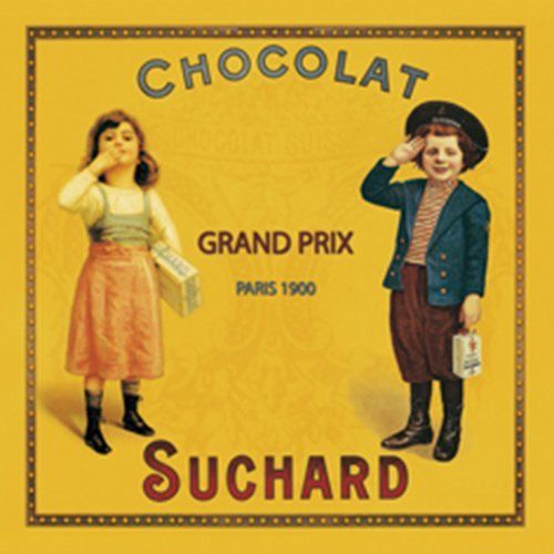 DESSOUS DE PLATS VERRE SERIGRAPHIE CHOCOLAT SUCHARD GRAND PRIX 1