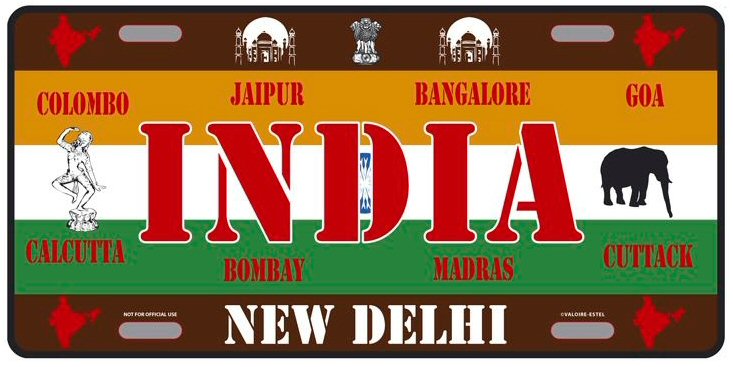 PLAQUE AMERICAINE COLLECTION PAYS DU MONDE INDE INDIA NEW DELHI