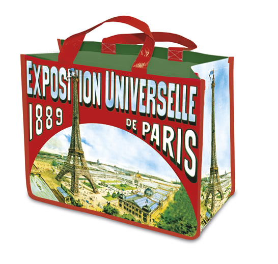 SAC CABAS SHOPPING PUB RETRO EXPO UNIVERSELLE DE PARIS 1889